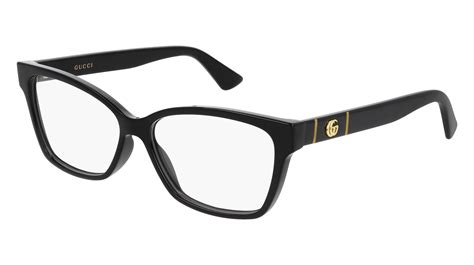 gucci gg0634o women eyeglasses - black|Gucci Women's Optical Gray Glasses, Black/Transparent, One Size.